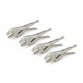 Tekton 7 in Straight Jaw Locking Plier Set 4 Pieces PLK90002